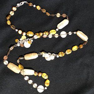 Silpada necklace - tiger's eye and assorted beads
